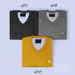5716-بلوز بافت یقه هفت ساده