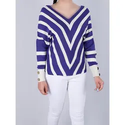 5807-بلوز بافت راه راه