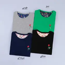 5838-بلوز گلدوزی رز