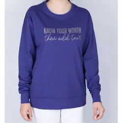 5889-بلوز know your worth