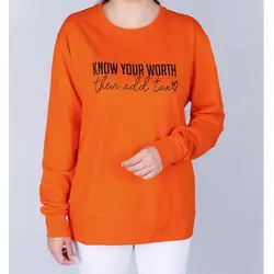 5889-بلوز know your worth