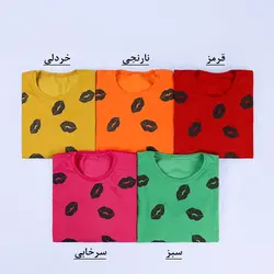 5891-بلوز دورس چاپی لب