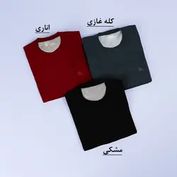 5843-بلوز بافت یقه گرد ساده (2)