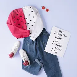 5939-بلوز دورس چاپی قلب