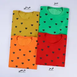 5939-بلوز دورس چاپی قلب