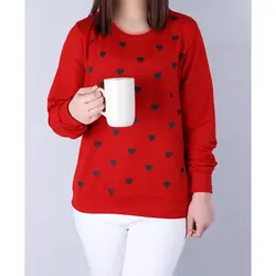 5939-بلوز دورس چاپی قلب