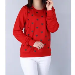 5939-بلوز دورس چاپی قلب