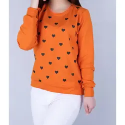 5939-بلوز دورس چاپی قلب