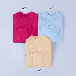 5981-کراپ آستین بلند آلماز