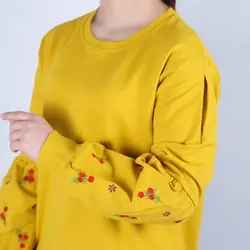 6002-بلوز دورس آستین گلدوزی