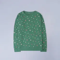 5999-بلوز چاپی کلاه و دستکش