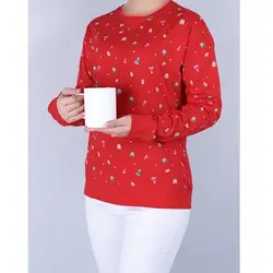 5999-بلوز چاپی کلاه و دستکش