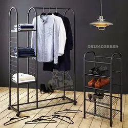 استند لباس بغل طبقاتی گنبدی