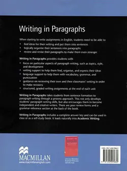 Writing in Paragraphs