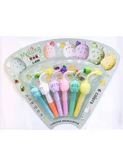 هایلایتر 6 رنگ مارک Molang