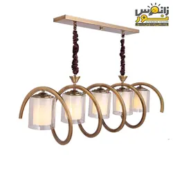لوستر آویز 5 شاخه فنری