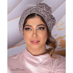 خرید آنلاین توربان پولکی K0929-7 - زینا استالیش