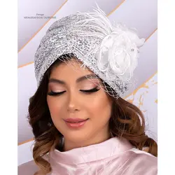 خرید آنلاین توربان حجاب پولکی K0929-6 - زینا استالیش