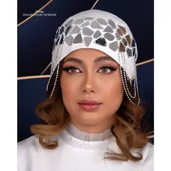 خرید آنلاین توربان آینه دوزی شده K0929-12 - زینا استالیش