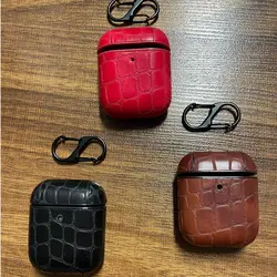 کاور ایرپادچرمی پوست ماری ( airpod1/2/pro )