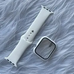 پکیج گارد و بند سیلیکونی اورجینال اپل واچ seri 4,5,6,Se 40m