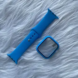 پکیج گارد و بند سیلیکونی اورجینال اپل واچ seri 4,5,6,Se 40m