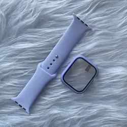 پکیج گارد و بند سیلیکونی اورجینال اپل واچ seri 4,5,6,Se 40m