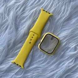 پکیج گارد و بند سیلیکونی اورجینال اپل واچ seri 4,5,6,Se 40m