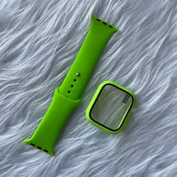 پکیج گارد و بند سیلیکونی اورجینال اپل واچ seri 4,5,6,Se 40m