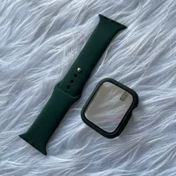 پکیج گارد و بند سیلیکونی اورجینال اپل واچ seri 4,5,6,Se 40m