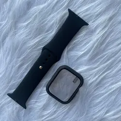 پکیج گارد و بند سیلیکونی اورجینال اپل واچ seri 4,5,6,Se 40m