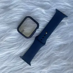 پکیج گارد و بند سیلیکونی اورجینال اپل واچ seri 4,5,6,Se 40m