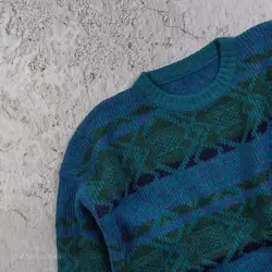 بافت وینتیج آبی