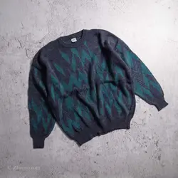 بافت وینتیج آبی نفتی