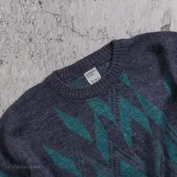 بافت وینتیج آبی نفتی