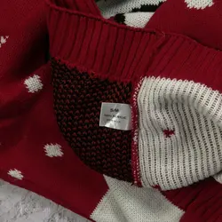 بافت کریسمسی قرمز