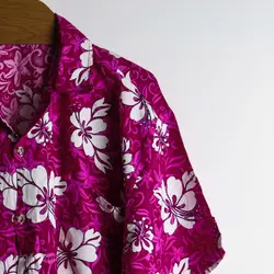 پیراهن هاوایی سرخابی