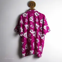 پیراهن هاوایی سرخابی