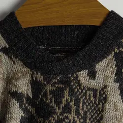 بافت وینتیج مشکی و کرمی