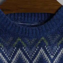 بافت وینتیج آبی طرح دار