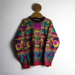 بافت وینتیج رنگارنگ