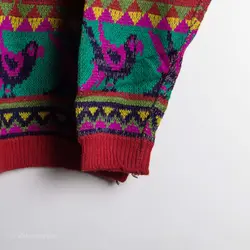 بافت وینتیج رنگارنگ