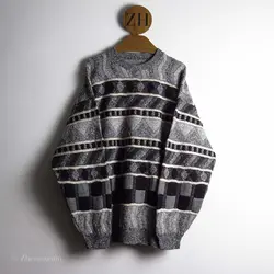 بافت وینتیج طوسی مشکی