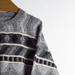 بافت وینتیج طوسی مشکی