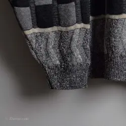 بافت وینتیج طوسی مشکی