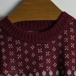 بافت وینتیج زرشکی طوسی