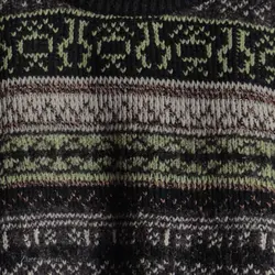 بافت وینتیج مشکی طرح دار