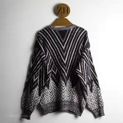 بافت وینتیج مشکی و سفید