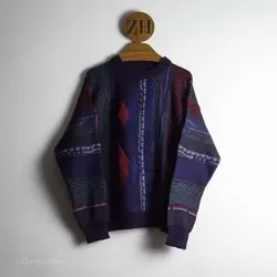 بافت وینتیج سورمه ای