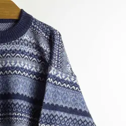 بافت وینتیج آبی سورمه ای